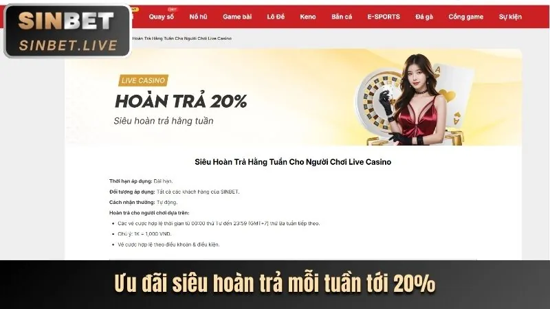 Hoàn trả thể thao và casino tại FH88